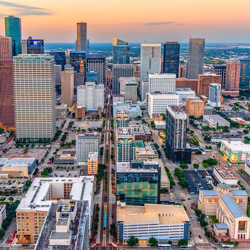 Downtown Houston Aerial