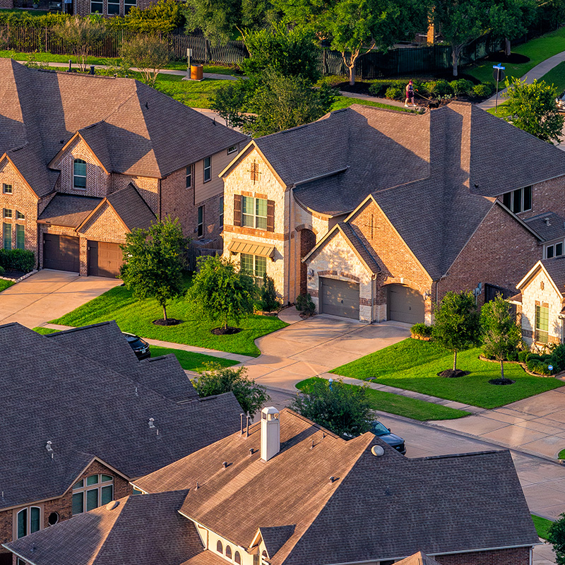 Suburban Houston Housing Subdivision